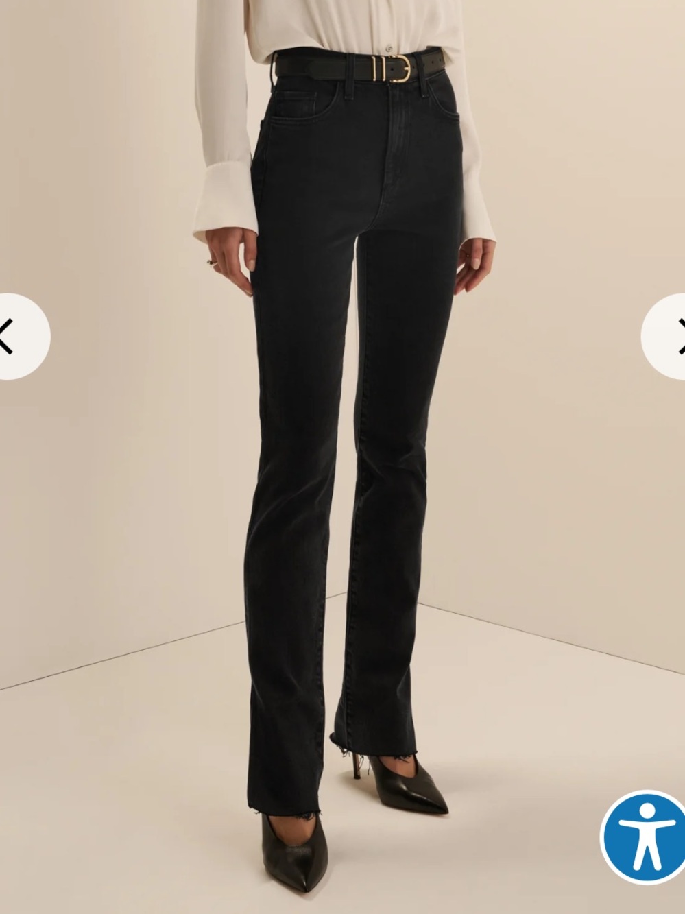 NWT Favorite Daughter The Valentina Boulder Black Jeans Size 29 Raw Hem